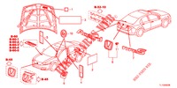 EMBLEME/WARNETIKETTEN  für Honda ACCORD 2.0 EX 4 Türen 6 gang-Schaltgetriebe 2013