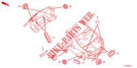GUMMITUELLE (ARRIERE) für Honda ACCORD 2.0 EX 4 Türen 6 gang-Schaltgetriebe 2013