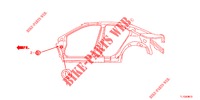 GUMMITUELLE (LATERAL) für Honda ACCORD 2.0 EX 4 Türen 6 gang-Schaltgetriebe 2013