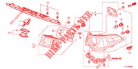 HECKLEUCHTE/KENNZEICHENBELEUCHTUNG (PGM FI)  für Honda ACCORD 2.0 EX 4 Türen 6 gang-Schaltgetriebe 2013