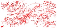 HINTERE ABLAGE/SEITENVERKLEIDUNG (4D)  für Honda ACCORD 2.0 EX 4 Türen 6 gang-Schaltgetriebe 2013
