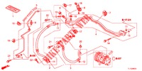 KLIMAANLAGE (FLEXIBLES/TUYAUX) (2.0L) (RH) für Honda ACCORD 2.0 EX 4 Türen 6 gang-Schaltgetriebe 2013
