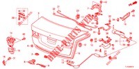 KOFFERRAUMDECKEL(4D)  für Honda ACCORD 2.0 EX 4 Türen 6 gang-Schaltgetriebe 2013