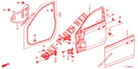 TUERTAFELN, VORNE(2D)  für Honda ACCORD 2.0 EX 4 Türen 6 gang-Schaltgetriebe 2013