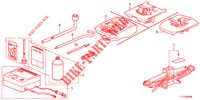 WERKZEUGE/WAGENHEBER  für Honda ACCORD 2.0 EX 4 Türen 6 gang-Schaltgetriebe 2013