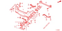HINTERER STOSSFAENGER  für Honda ACCORD 2.0 EX 4 Türen 5 gang automatikgetriebe 2013