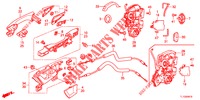 TUERSCHLOESSER, HINTEN/AEUSSERER GRIFF  für Honda ACCORD 2.0 EX 4 Türen 5 gang automatikgetriebe 2013