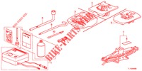 WERKZEUGE/WAGENHEBER  für Honda ACCORD 2.0 EX 4 Türen 5 gang automatikgetriebe 2013