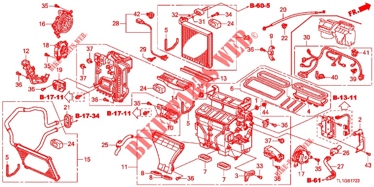 HEIZUNGSEINHEIT (DIESEL) (RH) für Honda ACCORD DIESEL 2.2 S 4 Türen 5 gang automatikgetriebe 2013