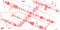 ANTRIEBSWELLE, VORNE/HALBWELLE (2.0L) für Honda ACCORD 2.0 ES 4 Türen 5 gang automatikgetriebe 2014