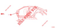 GUMMITUELLE (LATERAL) für Honda ACCORD 2.0 ES 4 Türen 5 gang automatikgetriebe 2014