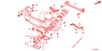 HINTERER STOSSFAENGER  für Honda ACCORD 2.0 ES 4 Türen 5 gang automatikgetriebe 2014