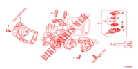 SCHLIESSZYLINDER KOMPONENTEN  für Honda ACCORD 2.0 ES 4 Türen 5 gang automatikgetriebe 2014