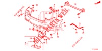 HINTERER STOSSFAENGER  für Honda ACCORD 2.0 S 4 Türen 6 gang-Schaltgetriebe 2014