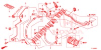 KLIMAANLAGE (FLEXIBLES/TUYAUX) (2.0L) (RH) für Honda ACCORD 2.0 S 4 Türen 6 gang-Schaltgetriebe 2014
