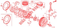 KURBELWELLE/KOLBEN  für Honda ACCORD 2.0 S 4 Türen 6 gang-Schaltgetriebe 2014