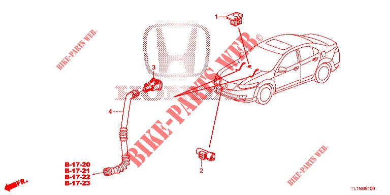 KLIMAANLAGE (CAPTEUR) für Honda ACCORD 2.0 S 4 Türen 6 gang-Schaltgetriebe 2014