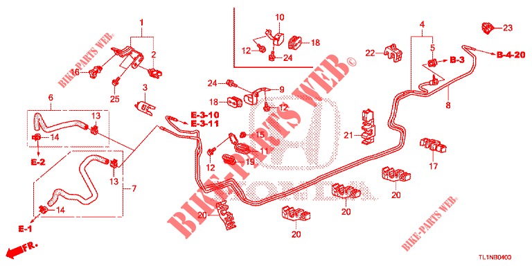 KRAFTSTOFFLEITUNG  für Honda ACCORD 2.0 S 4 Türen 6 gang-Schaltgetriebe 2014