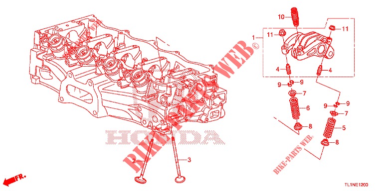 VENTIL/KIPPHEBEL (2.0L) für Honda ACCORD 2.0 S 4 Türen 6 gang-Schaltgetriebe 2014