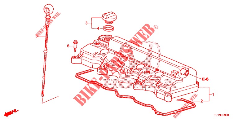 ZYLINDERKOPFDECKEL (2.0L) für Honda ACCORD 2.0 S 4 Türen 6 gang-Schaltgetriebe 2014