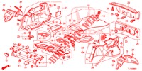 HINTERE ABLAGE/SEITENVERKLEIDUNG (4D)  für Honda ACCORD DIESEL 2.2 ES 4 Türen 5 gang automatikgetriebe 2015