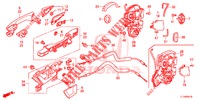 TUERSCHLOESSER, HINTEN/AEUSSERER GRIFF  für Honda ACCORD DIESEL 2.2 ES 4 Türen 5 gang automatikgetriebe 2015