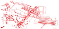 WINDSCHUTZSCHEIBENWISCHER (RH) für Honda ACCORD DIESEL 2.2 ES 4 Türen 5 gang automatikgetriebe 2015