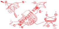 GUMMITUELLE (ARRIERE) für Honda ACCORD TOURER 2.4 EXECUTIVE 5 Türen 6 gang-Schaltgetriebe 2013
