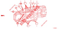 GUMMITUELLE (INFERIEUR) für Honda ACCORD TOURER 2.4 EXECUTIVE 5 Türen 6 gang-Schaltgetriebe 2013