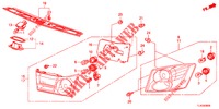 HECKLEUCHTE/KENNZEICHENBELEUCHTUNG (PGM FI)  für Honda ACCORD TOURER 2.4 EXECUTIVE 5 Türen 6 gang-Schaltgetriebe 2013