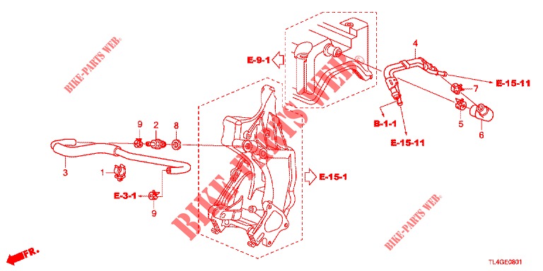 ENTLUEFTUNGSROHR (2.4L) für Honda ACCORD TOURER 2.4 EXECUTIVE 5 Türen 6 gang-Schaltgetriebe 2013