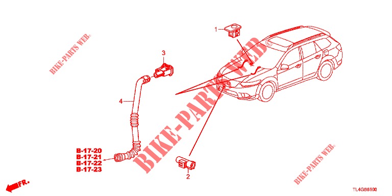 KLIMAANLAGE (CAPTEUR) für Honda ACCORD TOURER 2.4 EXECUTIVE 5 Türen 6 gang-Schaltgetriebe 2013