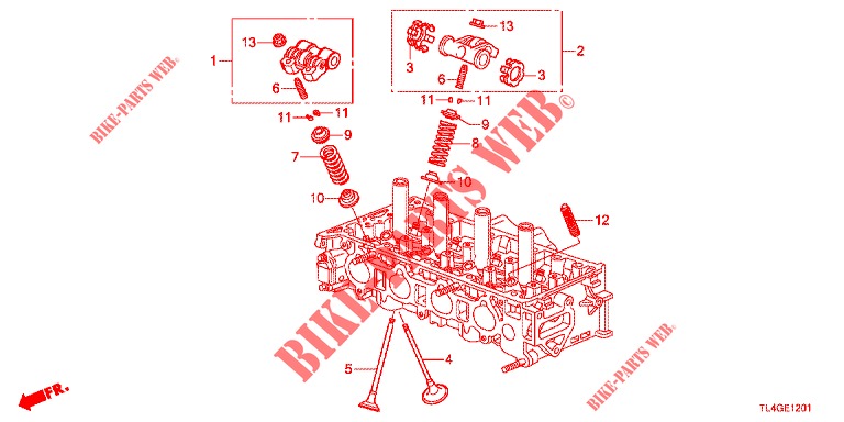 VENTIL/KIPPHEBEL (2.4L) für Honda ACCORD TOURER 2.4 EXECUTIVE 5 Türen 6 gang-Schaltgetriebe 2013