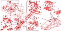 INNENLEUCHTE (2) für Honda ACCORD TOURER 2.4 EXECUTIVE 5 Türen 5 gang automatikgetriebe 2013