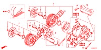 KLIMAANLAGE (COMPRESSEUR) (2.4L) für Honda ACCORD TOURER 2.4 EXECUTIVE 5 Türen 5 gang automatikgetriebe 2013