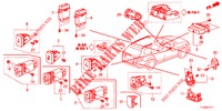 SCHALTER (RH) für Honda ACCORD TOURER 2.4 EXECUTIVE 5 Türen 5 gang automatikgetriebe 2013
