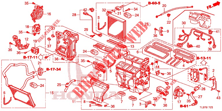 HEIZUNGSEINHEIT (DIESEL) (RH) für Honda ACCORD TOURER DIESEL 2.2 ES 5 Türen 5 gang automatikgetriebe 2014