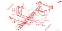 HINTERER STOSSFAENGER  für Honda ACCORD TOURER DIESEL 2.2 ES GT 5 Türen 6 gang-Schaltgetriebe 2014