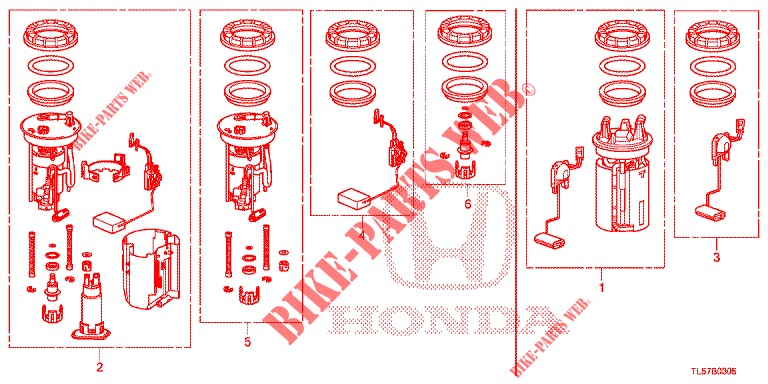 KRAFTSTOFFTANKSATZ, KURZE TEILE  für Honda ACCORD TOURER 2.0 S 5 Türen 6 gang-Schaltgetriebe 2015