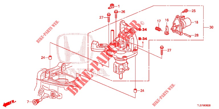 SCHALTSTANGE/SCHALTARM  für Honda ACCORD TOURER 2.0 S 5 Türen 6 gang-Schaltgetriebe 2015