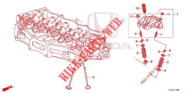 VENTIL/KIPPHEBEL (2.0L) für Honda ACCORD TOURER 2.0 S 5 Türen 6 gang-Schaltgetriebe 2015
