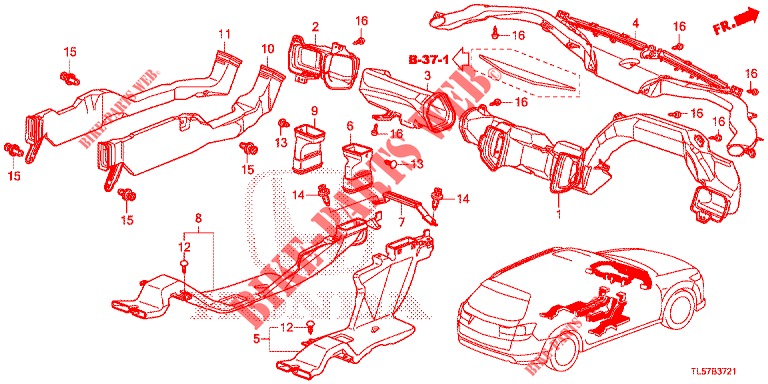 ZULEITUNGSROHR/ENTLUEFTUNGSROHR (RH) für Honda ACCORD TOURER 2.0 S 5 Türen 6 gang-Schaltgetriebe 2015