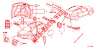 EMBLEME/WARNETIKETTEN  für Honda ACCORD TOURER 2.0 S 5 Türen 5 gang automatikgetriebe 2015
