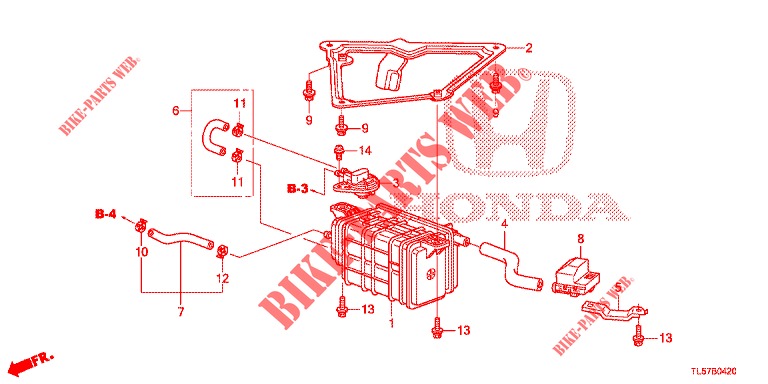 AKTIVKOHLEBEHAELTER  für Honda ACCORD TOURER 2.0 S 5 Türen 5 gang automatikgetriebe 2015