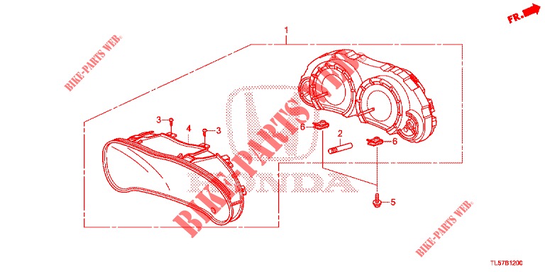 DREHZAHLMESSER  für Honda ACCORD TOURER 2.0 S 5 Türen 5 gang automatikgetriebe 2015