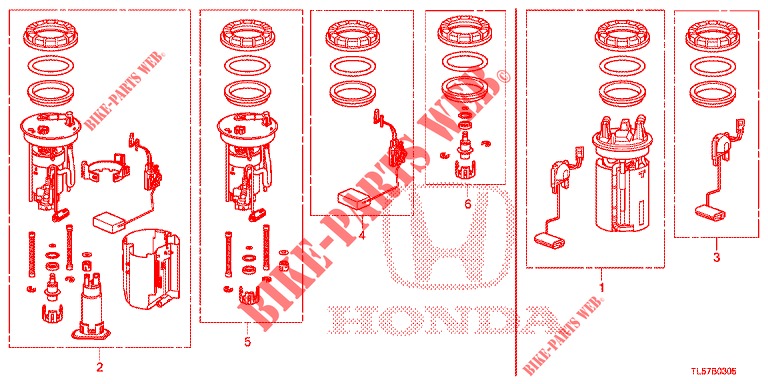 KRAFTSTOFFTANKSATZ, KURZE TEILE  für Honda ACCORD TOURER 2.0 S 5 Türen 5 gang automatikgetriebe 2015