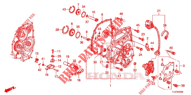 L. SEITENABDECKUNG  für Honda ACCORD TOURER 2.0 S 5 Türen 5 gang automatikgetriebe 2015