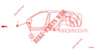 GUMMITUELLE (LATERAL) für Honda ACCORD TOURER DIESEL 2.2 ES 5 Türen 6 gang-Schaltgetriebe 2015
