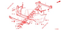 HINTERER STOSSFAENGER  für Honda ACCORD TOURER DIESEL 2.2 ES 5 Türen 6 gang-Schaltgetriebe 2015