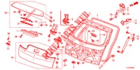 HECKKLAPPENPLATTE(2D)  für Honda ACCORD TOURER DIESEL 2.2 ES GT 5 Türen 6 gang-Schaltgetriebe 2015